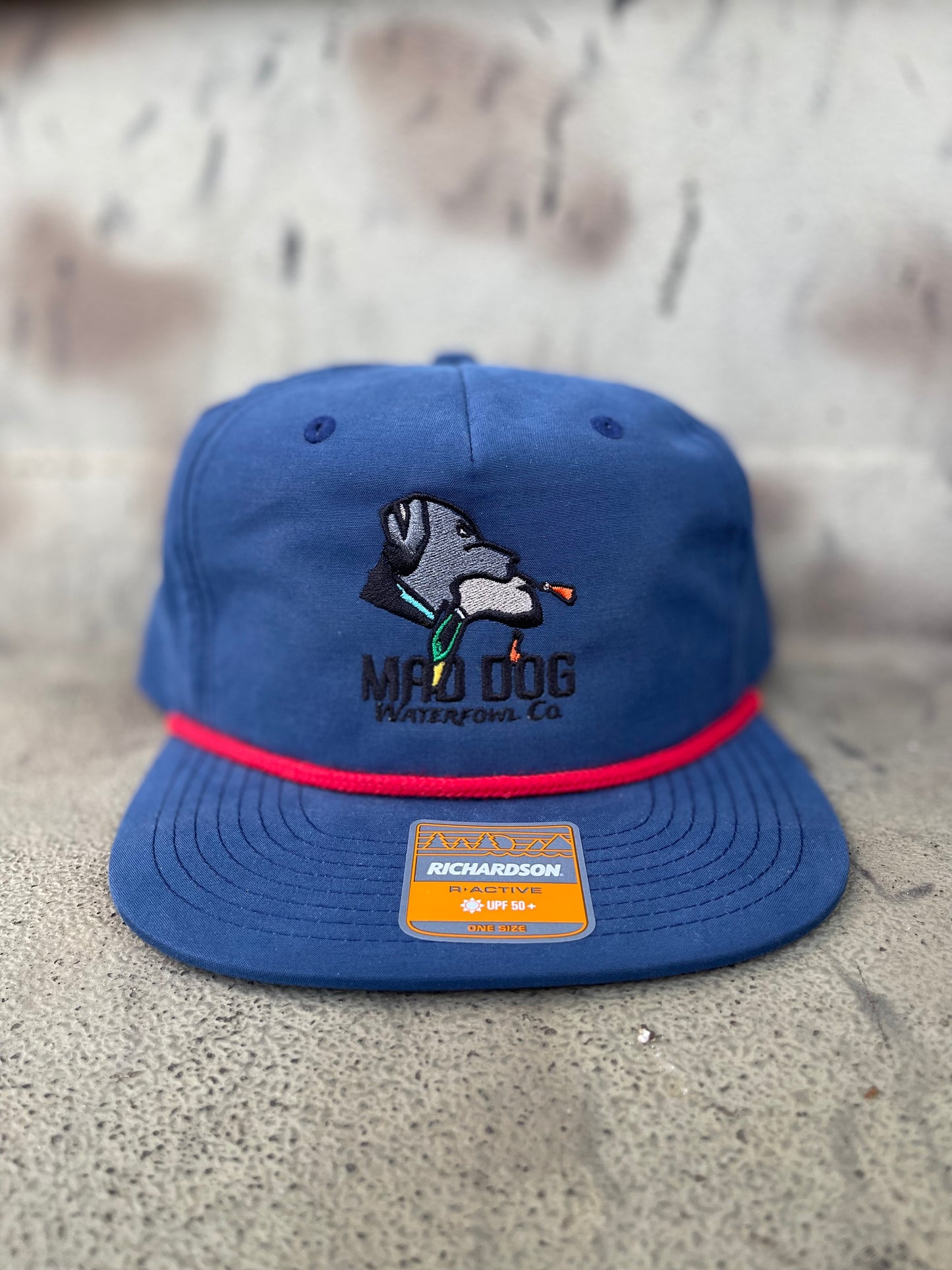 256 Navy/ Red band Logo Hat