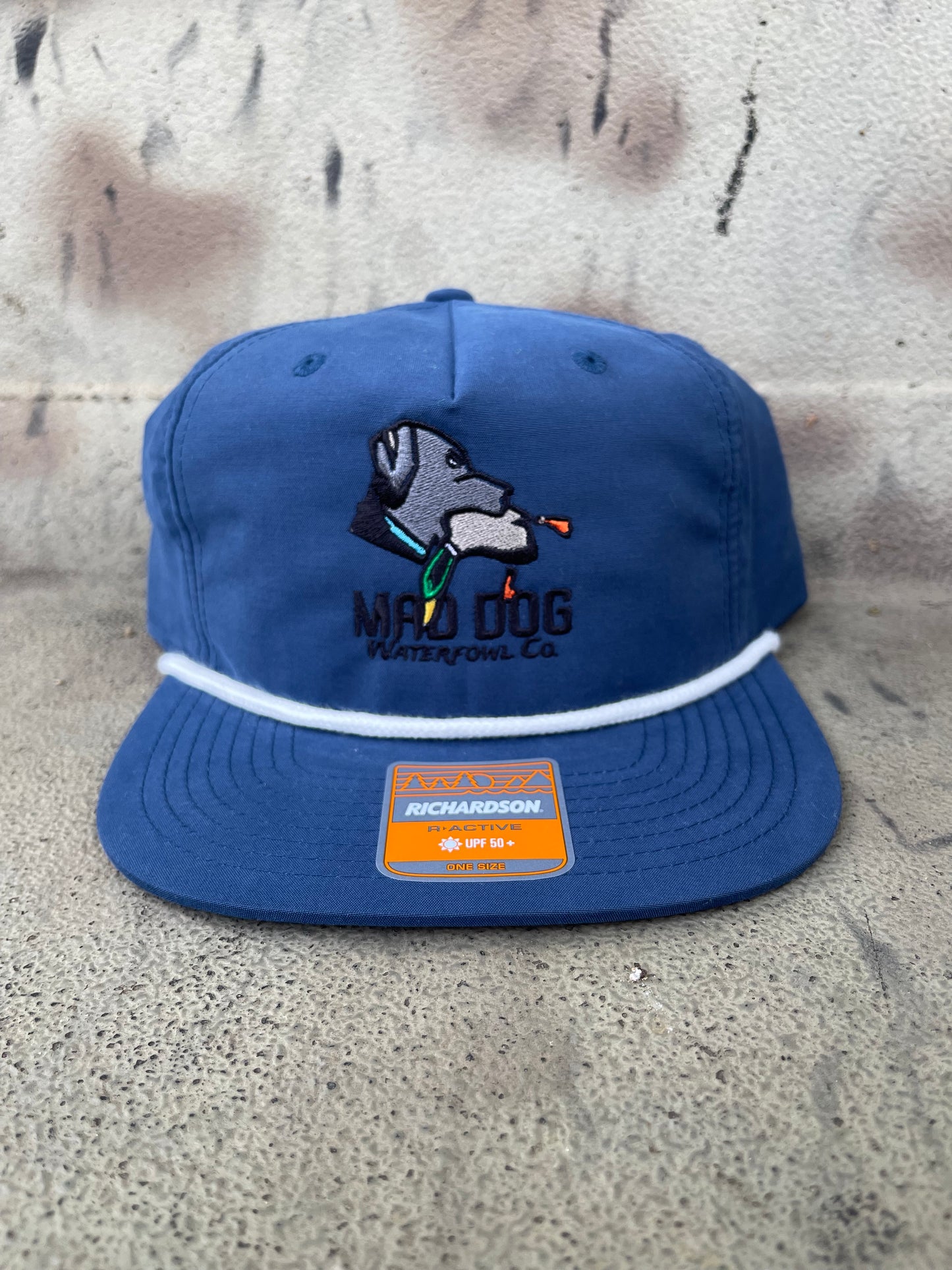 256 Navy / White band Logo Hat